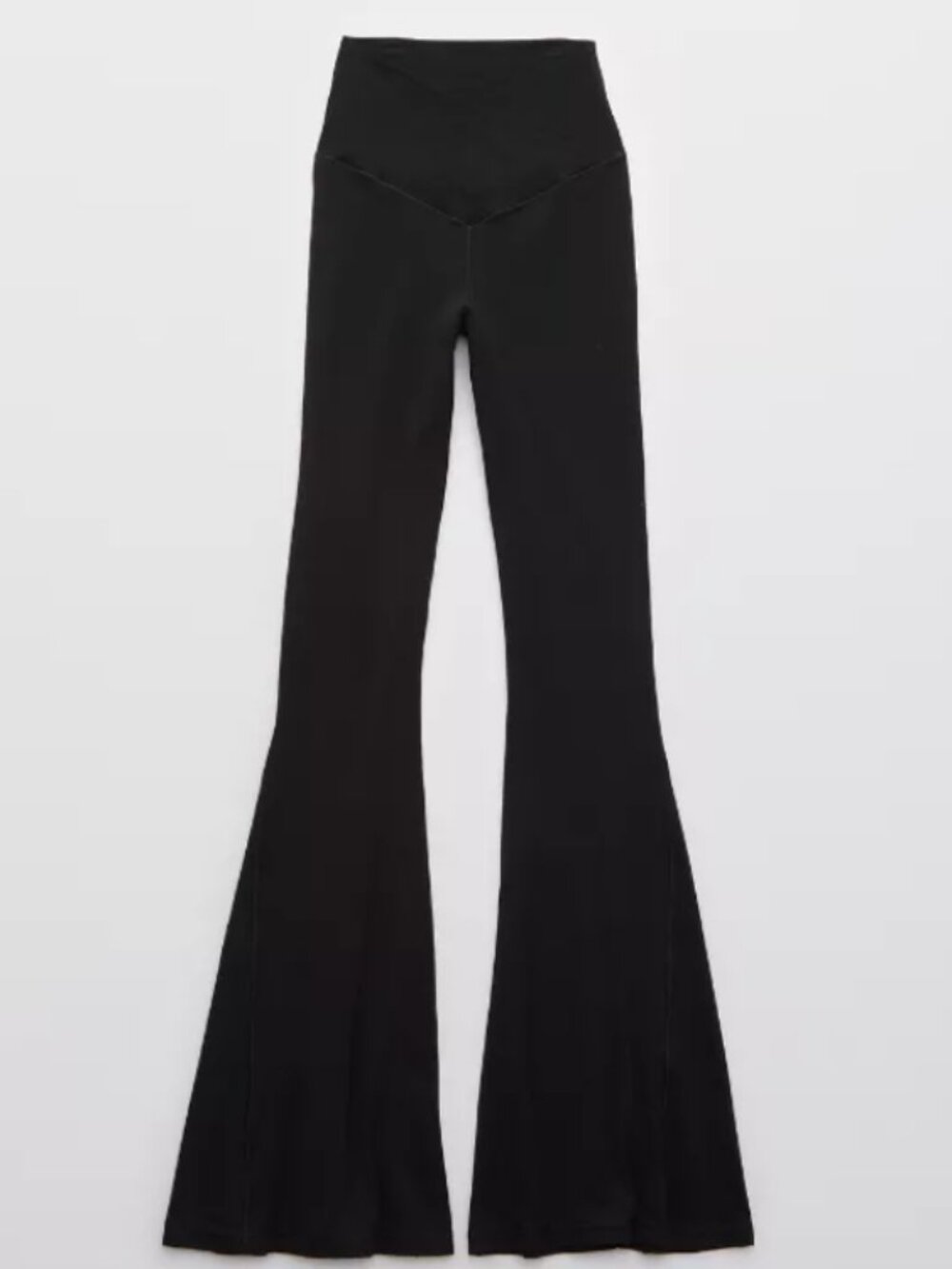 OFFLINE By Aerie Real Me High Waisted Crossover Rib Super Flare Legging Medium